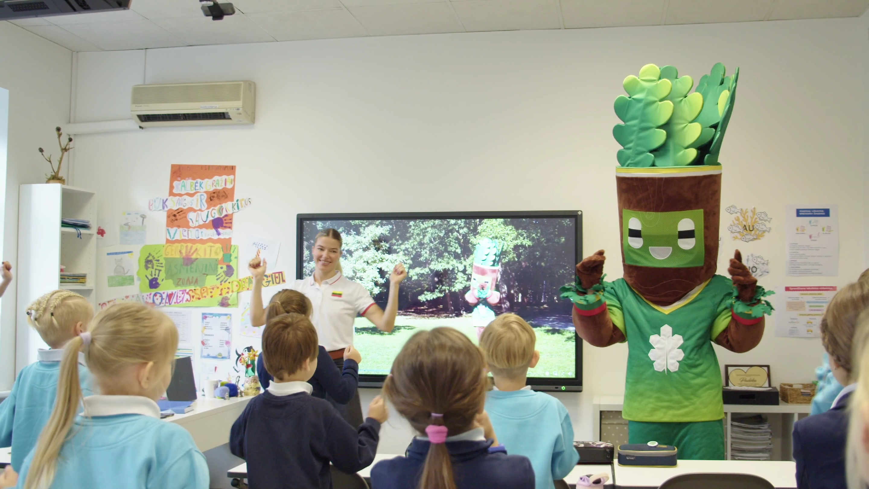 Olimpietės Modestos Morauskaitės vizitas Gedimino miesto mokykloje