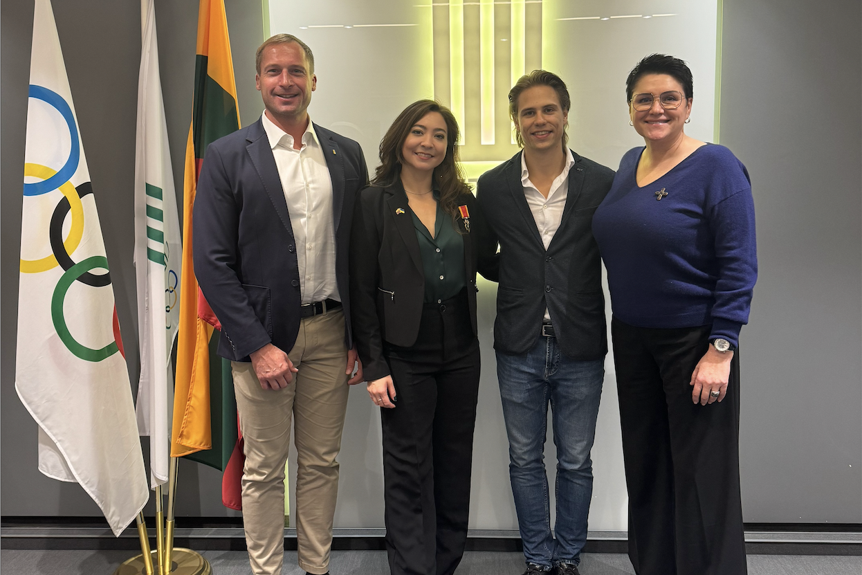 LTOK būstinėje A. Reed ir S. Ambrulevičius