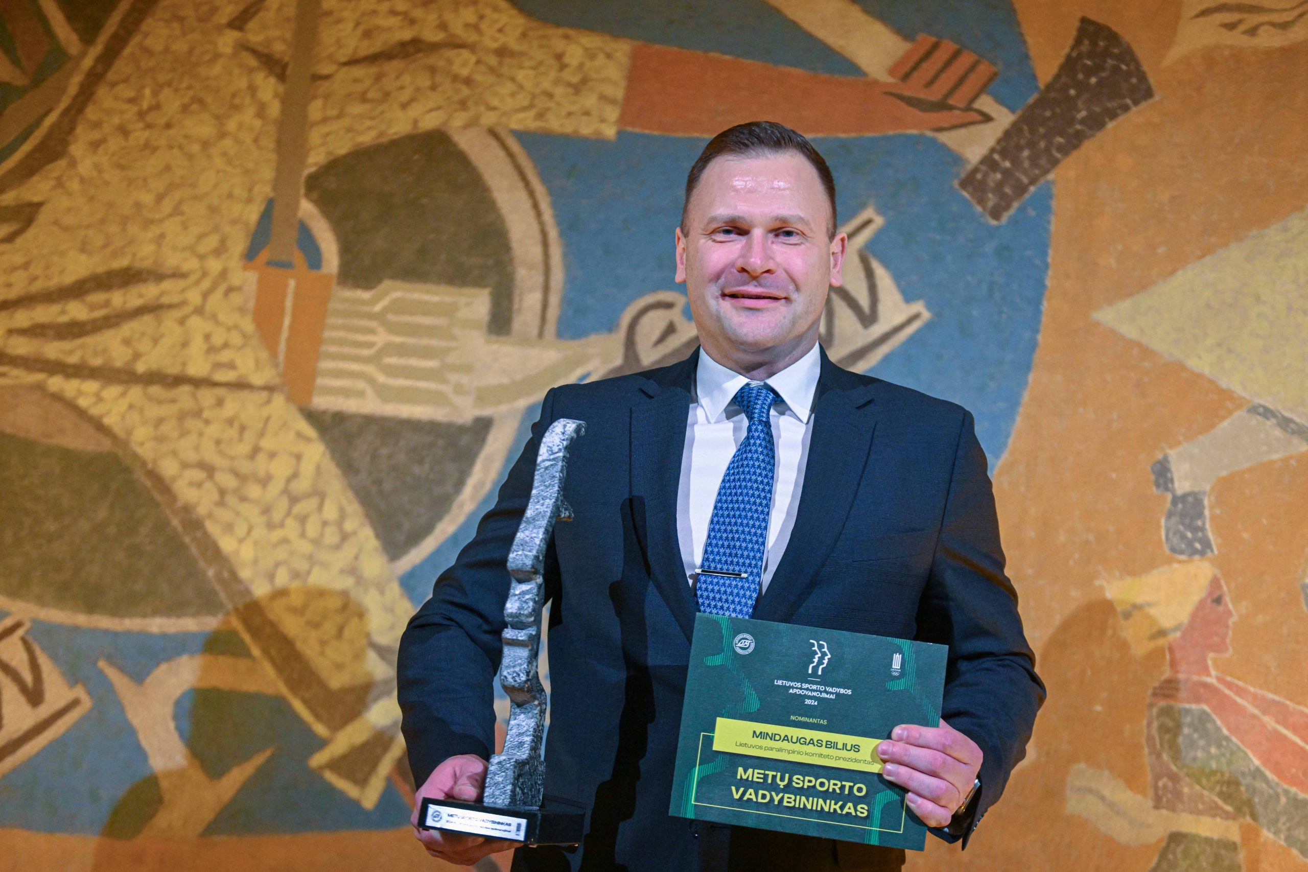Mindaugas Bilius – 2024 m. Lietuvos sporto vadybininkas (Alfredo Pliadžio nuotr.)