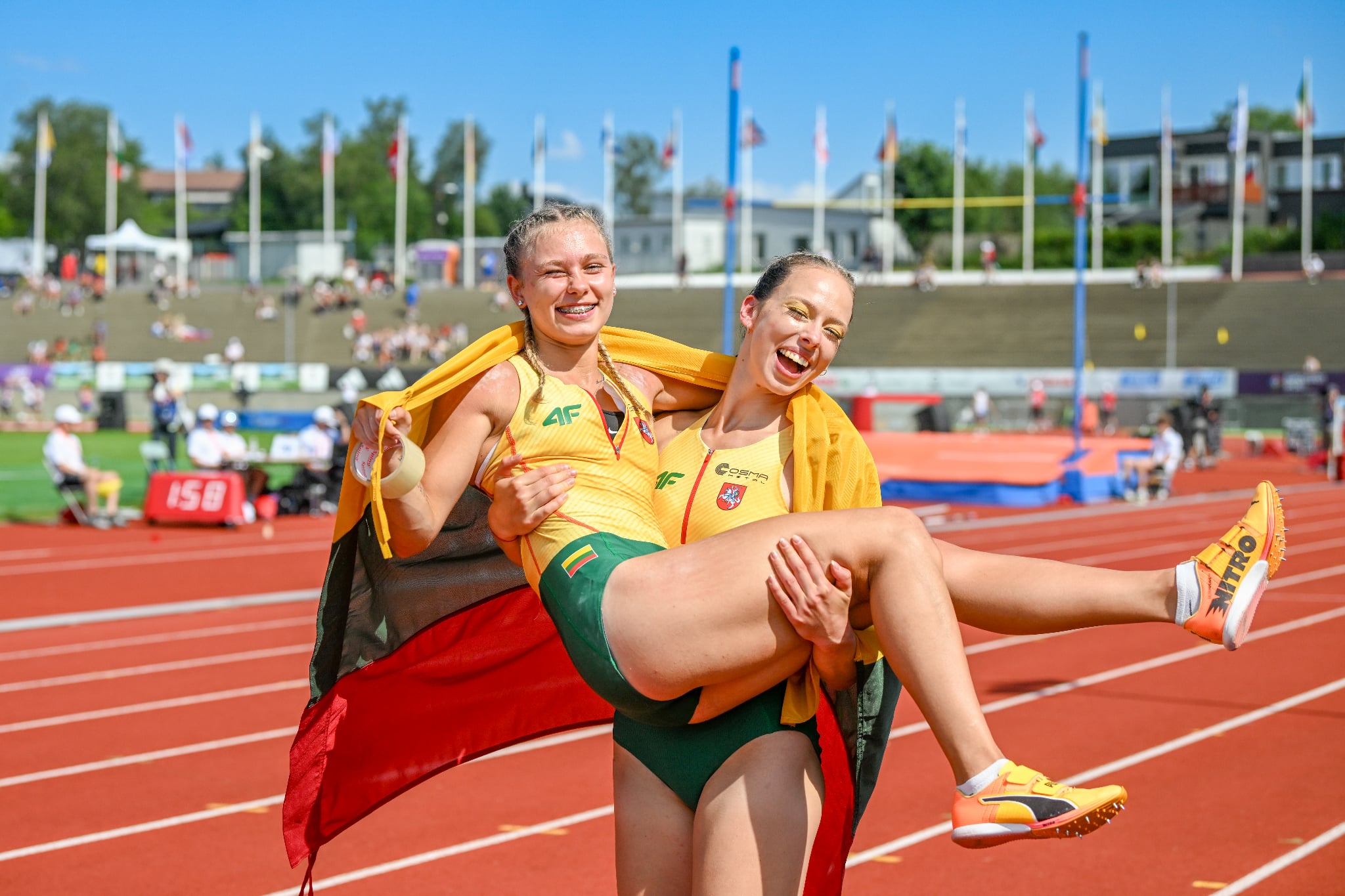 Europos U23 čempionatą vainikavo Lietuvos šuolininkės su kartimi Rugilės Miklyčiūtės sidabras