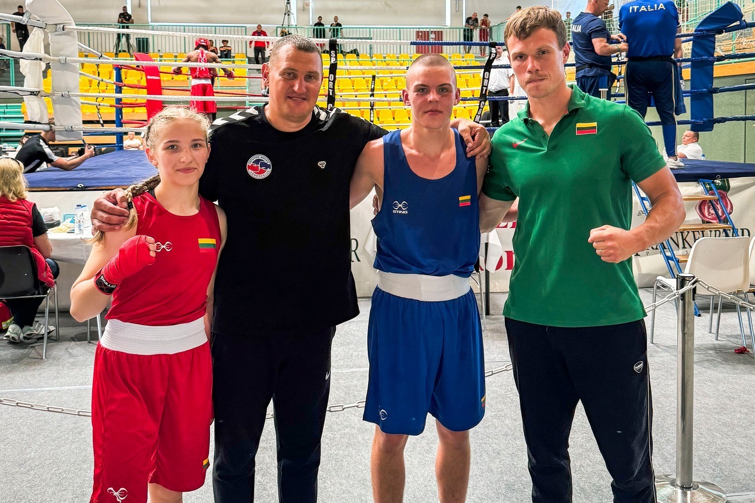 Trys Lietuvos boksininkai pergalingai pradėjo „Brandenburg Cup“ turnyrą
