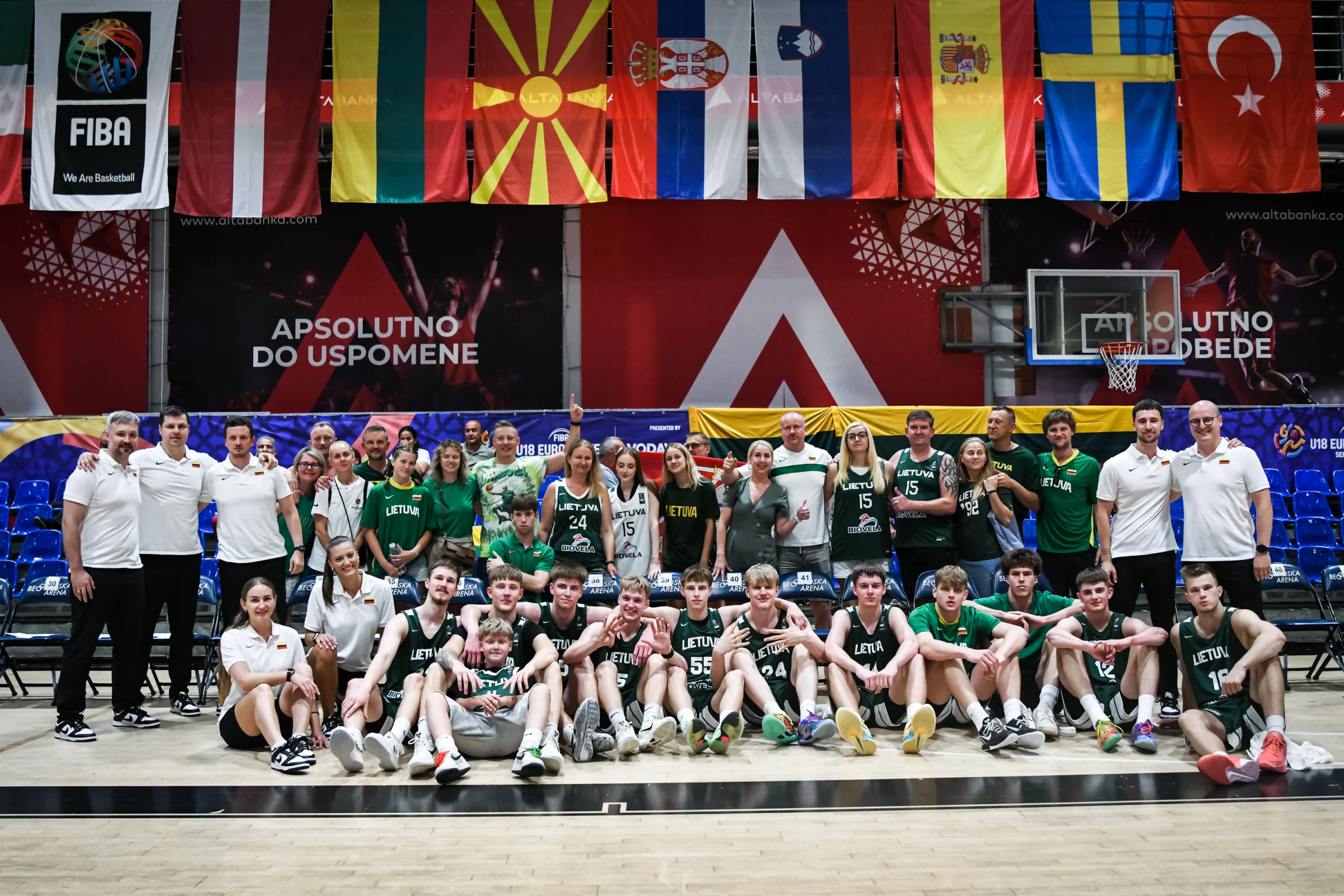 Tik kartą per septynerias rungtynes paslydusi Lietuvos vaikinų krepšinio rinktinė užėmė 9-ąją vietą Europos U18 čempionate