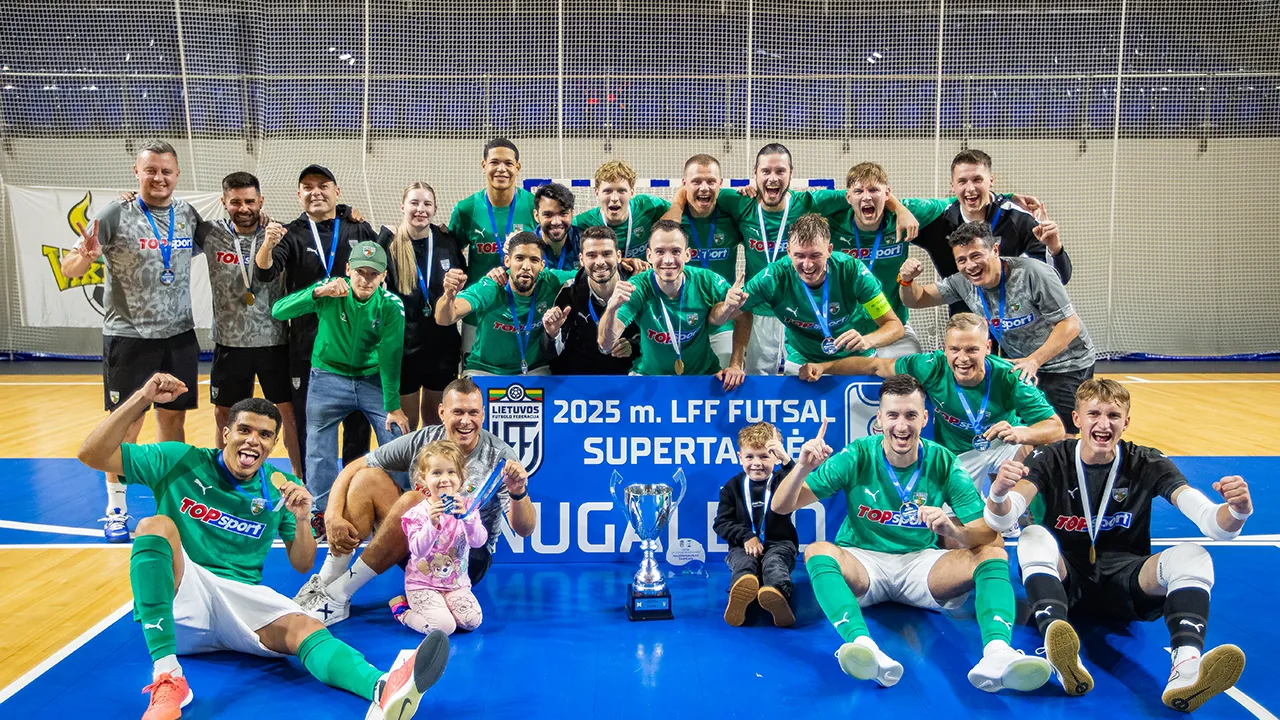 LFF salės futbolo Supertaurės nugalėtoju tapo „Kauno Žalgiris“