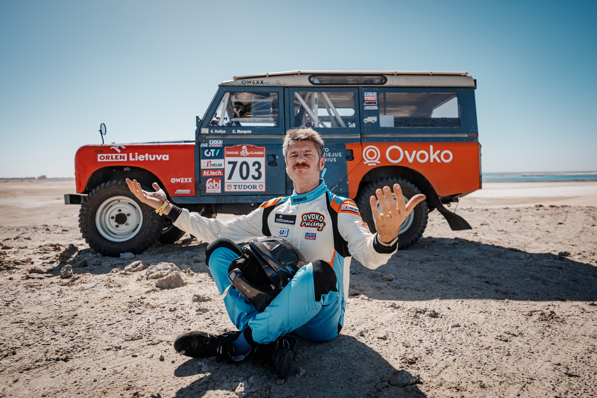Karolis Raišys po dar vieno laimėto Dakaro ralio etapo: „Jau buvome susitaikę, kad gerai nebus“