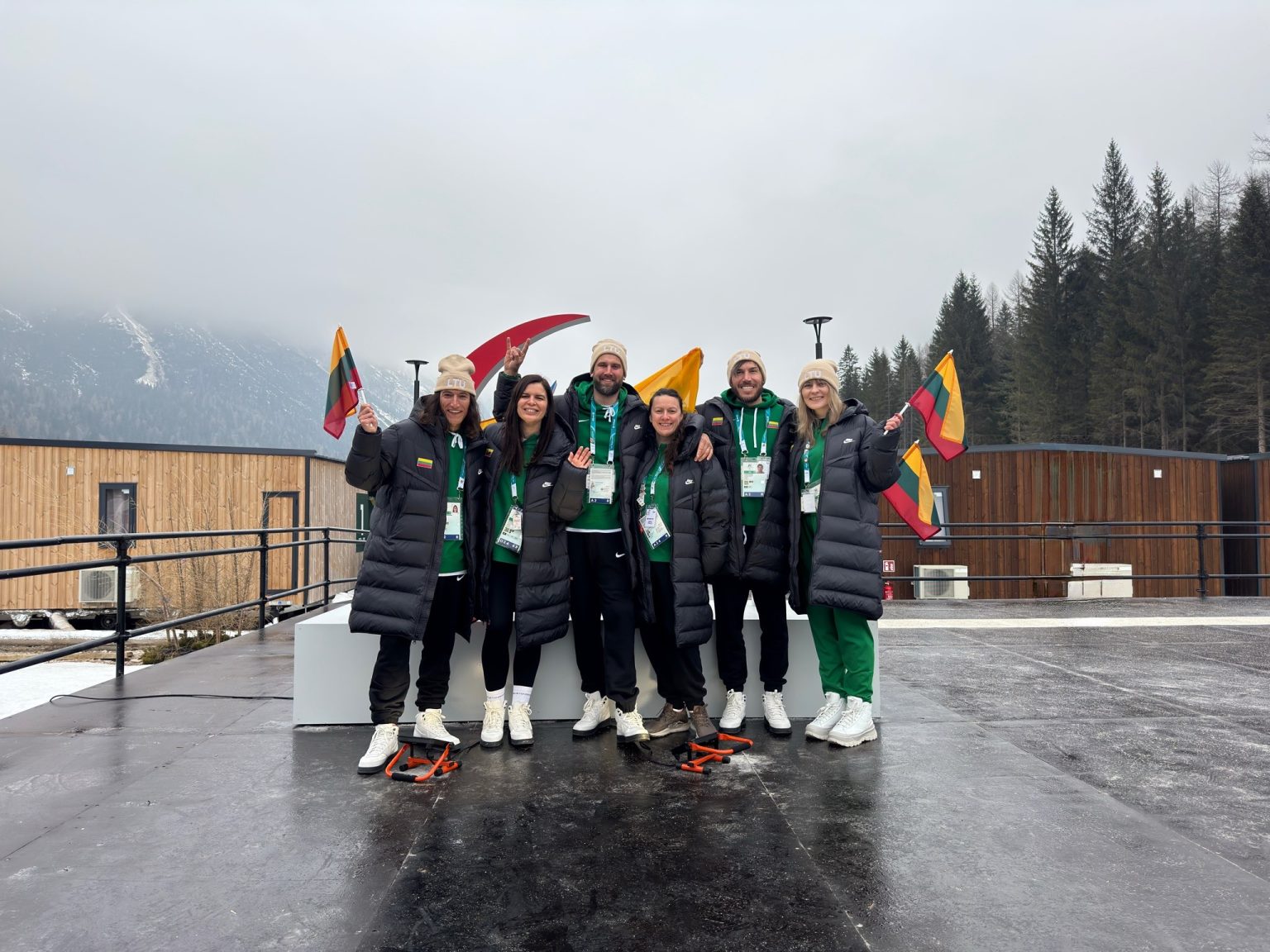 Lietuvos delegacija įsikūrė paralimpiniame kaimelyje Kortinoje